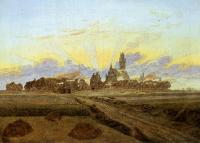 Friedrich, Caspar David - Neubrandenburg In Flames